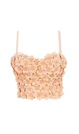 RED FLOWER CORSET TOP Shirts & Tops styleofcb 34B/75 OLSC KHAKAI