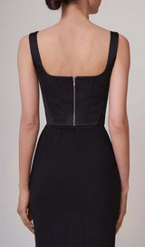 ROSES EMBELISHED CORSET TWO PIECES SET DRESS styleofcb