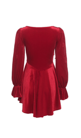 Retro square neck waist dress styleofcb