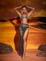 SPIRAL CRYSTAL BUSTIER TOP IN BLACK Tops styleofcb