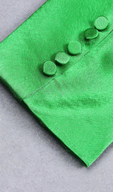 SATIN BLAZER SUIT IN GREEN Clothing styleofcb