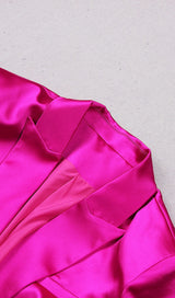 SATIN BLAZER SUIT IN PINK styleofcb