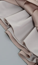 SATIN ONE SHOULDER RUCHED BODYSUIT Clothing styleofcb