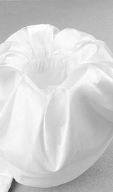 SATIN STRAPLESS MIDI DRESS IN WHITE Dresses styleofcb