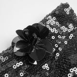 SEQUIN APPLIQUÉD MAXI DRESS IN BLACK DRESS STYLE OF CB