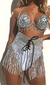 SEQUIN CRYSTAL MINI SKIRT Mini Skirts styleofcb