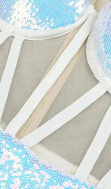 SEQUIN LONG SLEEVED CORSET MINI DRESS Dresses styleofcb