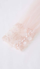 SEQUIN MESH TULLE MIDI DRESS IN PINK DRESS STYLE OF CB