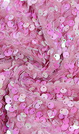 SEQUIN STRAPLESS MIDI DRESS IN PINK Dresses styleofcb