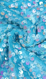 SEQUIN STRAPLESS MIDI DRESS IN BLUE Dresses styleofcb