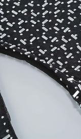 SEQUIN RHINESTONE MESH TOP IN BLACK styleofcb