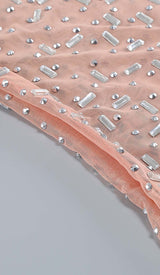 SEQUIN RHINESTONE MESH TOP IN LEAVES styleofcb