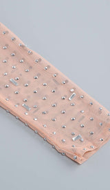 SEQUIN RHINESTONE MESH TOP IN LEAVES styleofcb