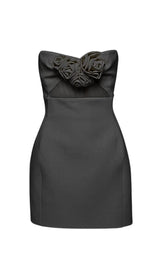 STRAPLESS CUTOUT MINI DRESS IN BLACK Dresses styleofcb