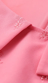 SLEEVELESS EMBROIDERED MINI DRESS IN PINK DRESS STYLE OF CB