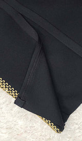 SLEEVELESS STRAP BANDAGE MIDI DRESS IN BLACK DRESS styleofcb