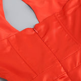 SLEEVELESS THIGH SLIT MAXI DRESS IN RED Bandage Dresses styleofcb