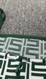 SPAGHETTI STRAP BANDAGE MIDI DRESS IN GREEN styleofcb