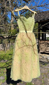 SPAGHETTI STRAPS MESH MIDI DRESS DRESS STYLE OF CB