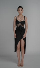 SPLIT BANDAGE MIDI DRESS IN RED Dresses styleofcb