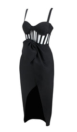 SPLIT BANDAGE MIDI DRESS IN RED Dresses styleofcb