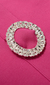 SPLIT FEATHER MAXI DRESS IN PINK Dresses styleofcb