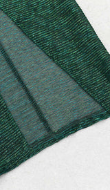 SPLIT THIGH MESH MIDI DRESS IN OLIVE GREEN DRESS STYLE OF CB