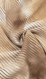 SPOT-PRINT THIGH SLIT MIDI DRESS IN COFFEE BEANS DRESS STYLE OF CB