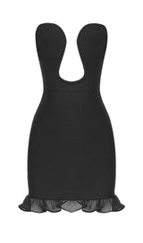 STRAPLESS BANDAGE MINI DRESS IN BLACK Dresses styleofcb