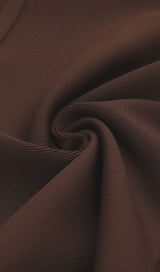 STRAPLESS BANDAGE MINI DRESS IN BROWN Dresses styleofcb