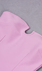 STRAPLESS BANDAGE MINI DRESS IN PINK Dresses styleofcb