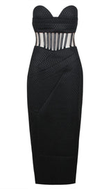 STRAPLESS CORSET DRESS IN BLACK Dresses styleofcb