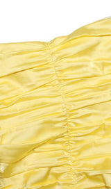 STRAPLESS MINI DRESS IN YELLOW Dresses styleofcb