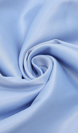 STRAPLESS PUFF SLEEVES MIDI DRESS IN BLUE Dresses styleofcb