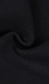 STRAPLESS SLIT BANDAGE DRESS IN BLACK Dresses styleofcb