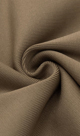 STRAPLESS SPLIT DRESS IN BROWN Dresses styleofcb