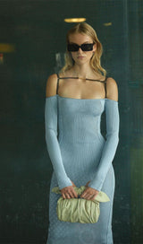 STRAPPY HOLLOW STRAPLESS BANDAGE MINI DRESS IN BROWN Dresses styleofcb