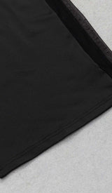 STRAPPY MESH MIDI DRESS IN BLACK styleofcb