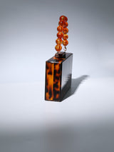 ACRYLIC BEADED CLUTCH IN AMBER Bags Oh CICI