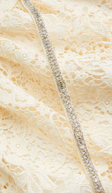 LACE BOW MINI DRESS IN WHITE DRESS STYLE OF CB