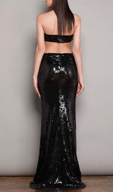 SHINY SEQUINS HALTER MAXI DRESS Sequins Dress Oh CICI