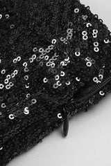 SHINY SEQUINS STRAPLESS TOP SPLIT SKIRTS TOPS & SKIRTS Oh CICI