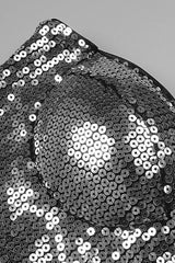 STRAPLESS SILVER SEQUIN TOP PANTS TWO PIECE SET BODYSUITS & JUMPSUITS Oh CICI