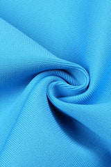 STRAPPY CORSET MIDI BANDAGE DRESS IN BLUE Bandage Dresses styleofcb