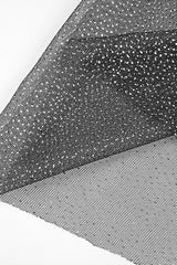 STRAPPY DRAPED RHINESTONE TULLE CORSET MAXI DRESS IN BLACK styleofcb