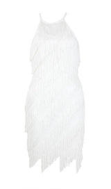 TASSELS MIDI DRESS IN WHITE Dresses styleofcb