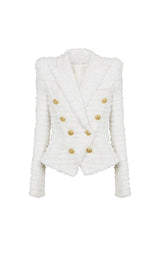 TWEED DOUBLE-BREASTED BUTTON BLAZER& PANT SET DRESS STYLE OF CB