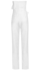 TWISTED BOW SILK FAILLE JUMPSUIT DRESS STYLE OF CB