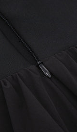 UMBRELLA HEMLINE MIDI DRESS IN BLACK Dresses styleofcb