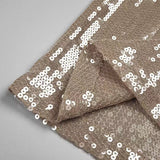 SEQUINED WITH LONG SLEEVES AND BACKLESS DRESS IN KHAKI styleofcb